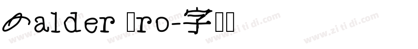 Balder Pro字体转换